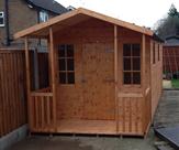 Shed and Summerhouse Bespoke Building Front View
